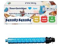 Compatible for Ricoh 842283 842284 842285 842286 Toner Cartridges Work for Ricoh IM C4500 IM C5500 IM C6000 Printers, with Chip, High Yield 43000 Pages, High-Definition Printing (1 Pack Cyan)