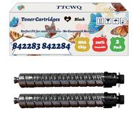 Compatible for Ricoh 842283 842284 842285 842286 Toner Cartridges Work for Ricoh IM C4500 IM C5500 IM C6000 Printers, with Chip, High Yield 43000 Pages, High-Definition Printing (2 Pack Black)
