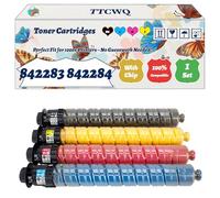 Compatible for Ricoh 842283 842284 842285 842286 Toner Cartridges Work for Ricoh IM C4500 IM C5500 IM C6000 Printers, with Chip, High Yield 43000 Pages, High-Definition Printing (4-Pack BK/C/M/Y)
