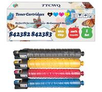 Compatible for Ricoh 842382 842383 842384 842385 Toner Cartridges Work for Ricoh M C300 IM C300F Printers, with Chip, High Yield 27000 Pages, High-Definition Printing (4-Pack BK/C/M/Y)