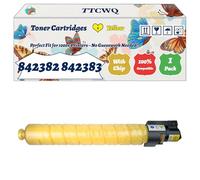 Compatible for Ricoh 842382 842383 842384 842385 Toner Cartridges Work for Ricoh M C300 IM C300F Printers, with Chip, High Yield 27000 Pages, High-Definition Printing (1 Pack Yellow)