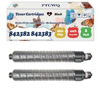 Compatible for Ricoh 842382 842383 842384 842385 Toner Cartridges Work for Ricoh M C300 IM C300F Printers, with Chip, High Yield 27000 Pages, High-Definition Printing (2 Pack Black)