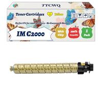Compatible for Ricoh IM C2000 Toner Cartridges Work for Ricoh IM C2000 IM C2500 Printers, with Chip, High Yield 16500 Pages, High-Definition Printing (1 Pack Yellow)