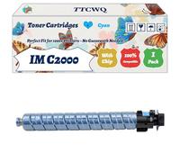 Compatible for Ricoh IM C2000 Toner Cartridges Work for Ricoh IM C2000 IM C2500 Printers, with Chip, High Yield 16500 Pages, High-Definition Printing (1 Pack Cyan)