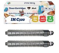 Compatible for Ricoh IM C300 Toner Cartridges Work for Ricoh IM C300 IM C300F Printers, with Chip, High Yield 27000 Pages, High-Definition Printing (2 Pack Black)