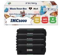 Compatible for Ricoh IMC2000 Waste Toner Box Work for Ricoh IM C2000 C2500 C3000 C3500 C4500 C6000 Printers, with Chip, High Yield 40000 Pages, High-Definition Printing (4 Pack Black)