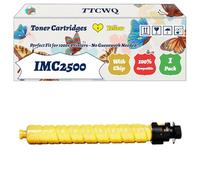 Compatible for Ricoh IMC2500 Toner Cartridges Work for Ricoh IM C2000 IM C2500 Printers, with Chip, High Yield 26500 Pages, High-Definition Printing (1 Pack Yellow)