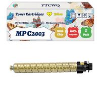 Compatible for Ricoh MP C2003 Toner Cartridges Work for Ricoh Aficio MP C 2003 MP C 2503 MP C 2003 SP MP C 2503 SP MP C 2003 ZSP MP C 2503 Printers (1 Pack Yellow)