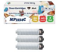Compatible for Ricoh MP3554C Toner Cartridges Work for Ricoh MP 2054 MP 3054 MP 3554 Printers, with Chip, High Yield 34000 Pages, High-Definition Printing (3 Pack Black)
