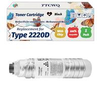 Compatible for Ricoh Type 2220D Toner Cartridge Work for Ricoh Aficio 1022 1027 1032 2022 2027 2032 3025 3030 Printers, with Chip, High Yield 11000 Pages, High-Definition Printing (1 Pack Black)