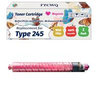 Compatible for Ricoh Type 245 Toner Cartridge Work for Ricoh Aficio CL4000DN Aficio SPC410DN Aficio SPC420DN Printers, with Chip, High Yield 18000 Pages, High-Definition Printing (1 Pack Magenta)