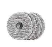 Compatible for Roborock， Q Revo Slim Accessory Main/Side Brush Mop Cloth Filter Dust Bag for Qrevo Master Spare Parts Optional(4pcs mop Cloth)