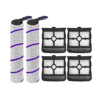 Compatible for Rowenta X-Clean 10, Tefal X-Clean 10 Vacuum Mop Roller Brush and HEPA Filter Replacement(Set 3)