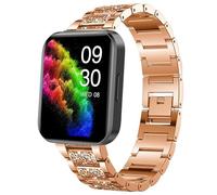 Compatible for RUIMEN Smart Watches Bands, Lamshaw 22mm Quick Release Women Jewelry Bling Diamond Metal Dressy Strap Adjustable Replacement Strap Accessories Sports Band Compatible for RUIMEN D1 1.85