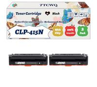 Compatible for Samsung CLP-415N Toner Cartridge Work for Samsung CLP-415N CLP-415NW CLX-4195FN CLX-4195FW Printers, with Chip, High Yield 2500 Pages, High-Definition Printing (2 Pack Black)