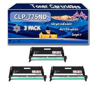 Compatible for Samsung CLP-775ND Toner Cartridges, Work for Samsung CLP-770 CLP-770ND CLP-775ND Printers, Toner Cartridges CLT-K6092S CLT-6092S CLT-609S CLT609S (3 Pack Black)