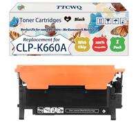 Compatible for Samsung CLP-K660A Toner Cartridges Work for Samsung CLX-6200 FX CLX-6200 ND CLX-6210 CLX-6210 FX CLX-6240 CLX-6240 Printers (1 Pack Black)