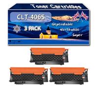 Compatible for Samsung CLT-406S Toner Cartridges, Work for Samsung CLP-360 CLP-365 SL-C460FW SL-C460FW MFP SL-C460W Printers (3 Pack Black)