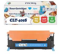 Compatible for Samsung CLT-409S Toner Cartridges Work for Samsung CLP-310 CLP-310N CLP-315 CLP-315W CLX-3170FN Printers, with Chip, High Yield 2500 Pages, High-Definition Printing (1 Pack Cyan)
