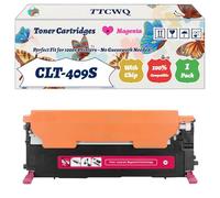 Compatible for Samsung CLT-409S Toner Cartridges Work for Samsung CLX-3175 CLX-3175FN CLX-3175FW CLX-3175N Printers, with Chip, High Yield 2500 Pages, High-Definition Printing (1 Pack Magenta)
