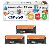 Compatible for Samsung CLT-409S Toner Cartridges Work for Samsung CLX-3175 CLX-3175FN CLX-3175FW CLX-3175N Printers, with Chip, High Yield 2500 Pages, High-Definition Printing (3 Pack Black)