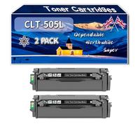 Compatible for Samsung CLT-505L Toner Cartridges, Work for Samsung ProXpress SL-C2620DW Printers (2 Pack Black)