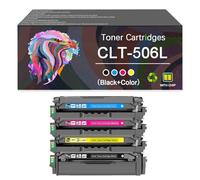 Compatible for Samsung CLT-506L CLT506L Toner Cartridge, Work with CLP-680 680DW 680DN CLX-6260FR 6260FD 6260FW CLX-6260ND 6260NR Printer，Reliability Longevity (BYMC 4 pcs)