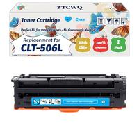 Compatible for Samsung CLT-506L Toner Cartridge Work for Samsung CLP-680DW CLP-680ND CLX-6260FD CLX-6260FR CLX-6260FW Printers (1 Pack Cyan)