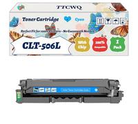 Compatible for Samsung CLT-506L Toner Cartridge Work for Samsung CLP-680ND CLX-6260 CLX-6260FD CLX-6260FR CLX-6260FW Printers (1 Pack Cyan)