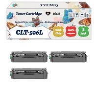 Compatible for Samsung CLT-506L Toner Cartridge Work for Samsung CLP-680ND CLX-6260 CLX-6260FD CLX-6260FR CLX-6260FW Printers (3 Pack Black)