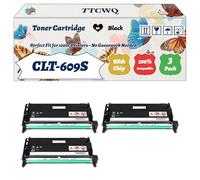 Compatible for Samsung CLT-609S Toner Cartridge Work for Samsung CLP-770ND CLP-775ND Printers, with Chip, High Yield 8000 Pages, High-Definition Printing (3 Pack Black)