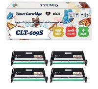 Compatible for Samsung CLT-609S Toner Cartridge Work for Samsung CLP-770ND CLP-775ND Printers, with Chip, High Yield 8000 Pages, High-Definition Printing (4 Pack Black)