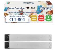 Compatible for Samsung CLT-804 Toner Cartridges Work for Samsung MultiXpress X 3200 Series X 3220 NR X 3280 NR Printers, with Chip, High Yield 20000 Pages, High-Definition Printing (2 Pack Black)