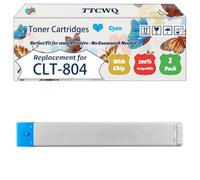 Compatible for Samsung CLT-804 Toner Cartridges Work for Samsung MultiXpress X 3200 Series X 3220 NR X 3280 NR Printers, with Chip, High Yield 20000 Pages, High-Definition Printing (1 Pack Cyan)
