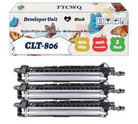 Compatible for Samsung CLT-806 Developer Unit Work for Samsung MultiXpress X7400LX X7500GX X7500LX X7600GX Printers (3 Pack Black)
