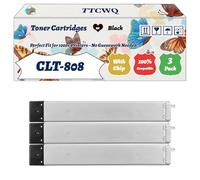 Compatible for Samsung CLT-808 Toner Cartridges Work for Samsung MultiXpress SL-X4300LX MultiXpress SL-X4250LX Printers, with Chip, High Yield 33000 Pages, High-Definition Printing (3 Pack Black)