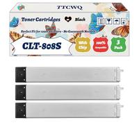 Compatible for Samsung CLT-808S Toner Cartridges Work for Samsung MultiXpress SMART MX4 X4220RX X4250LX Printers (3 Pack Black)