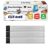 Compatible for Samsung CLT-808S Toner Cartridges Work for Samsung MultiXpress X4220rx X4250lx X4300lx Printers, with Chip, High Yield 23000 Pages, High-Definition Printing (3 Pack Black)
