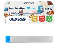 Compatible for Samsung CLT-808S Toner Cartridges Work for Samsung MultiXpress X4220rx X4250lx X4300lx Printers, with Chip, High Yield 23000 Pages, High-Definition Printing (1 Pack Cyan)