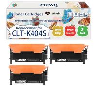 Compatible for Samsung CLT-K404S Toner Cartridges Work for Samsung Xpress SL-C430W SL-C432 SL-C433 SL-C480 SL-C480FN SL-C480FW SL-C480W SL-C482 Printers (3 Pack Black)