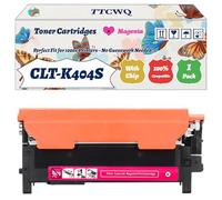 Compatible for Samsung CLT-K404S Toner Cartridges Work for Samsung Xpress SL-C430W SL-C432 SL-C433 SL-C480 SL-C480FN SL-C480FW SL-C480W SL-C482 Printers (1 Pack Magenta)
