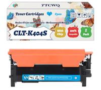 Compatible for Samsung CLT-K404S Toner Cartridges Work for Samsung Xpress SL-C430W SL-C432 SL-C433 SL-C480 SL-C480FN SL-C480FW SL-C480W SL-C482 Printers (1 Pack Cyan)