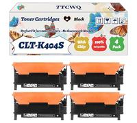 Compatible for Samsung CLT-K404S Toner Cartridges Work for Samsung Xpress SL-C430W SL-C432 SL-C433 SL-C480 SL-C480FN SL-C480FW SL-C480W SL-C482 Printers (4 Pack Black)