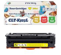 Compatible for Samsung CLT-K503L Toner Cartridges Work for Samsung ProXpress C 3000 Series C 3010ND C 3010 ND premiumline C 3060FR C 3060 FR premiumline C 3060ND C 3060 Printers (1 Pack Yellow)