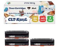 Compatible for Samsung CLT-K503L Toner Cartridges Work for Samsung ProXpress C 3000 Series C 3010ND C 3010 ND premiumline C 3060FR C 3060 FR premiumline C 3060ND C 3060 Printers (3 Pack Black)