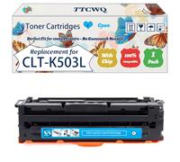 Compatible for Samsung CLT-K503L Toner Cartridges Work for Samsung ProXpress C 3000 Series C 3010ND C 3010 ND premiumline C 3060FR C 3060 FR premiumline C 3060ND C 3060 Printers (1 Pack Cyan)