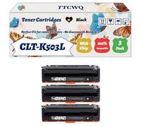 Compatible for Samsung CLT-K503L Toner Cartridges Work for Samsung ProXpress C3010ND C3060FR C3060ND Printers, with Chip, High Yield 9000 Pages, High-Definition Printing (3 Pack Black)