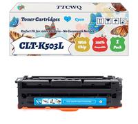 Compatible for Samsung CLT-K503L Toner Cartridges Work for Samsung ProXpress C3010ND C3060FR C3060ND Printers, with Chip, High Yield 9000 Pages, High-Definition Printing (1 Pack Cyan)