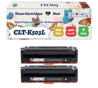 Compatible for Samsung CLT-K503L Toner Cartridges Work for Samsung ProXpress C3010ND C3060FR C3060ND Printers, with Chip, High Yield 9000 Pages, High-Definition Printing (2 Pack Black)