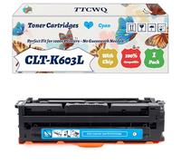 Compatible for Samsung CLT-K603L Toner Cartridges Work for Samsung ProXpress C 4010 N C 4010 ND C 4010 Series C 4060 Printers (1 Pack Cyan)